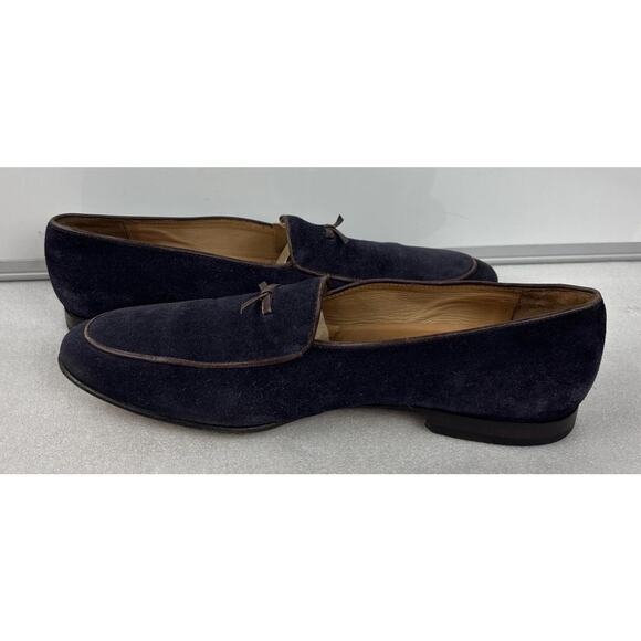 3.D.M Lifestyle Mens Purple Suede Tassel Loafers Dress Shoes US 11-11.5